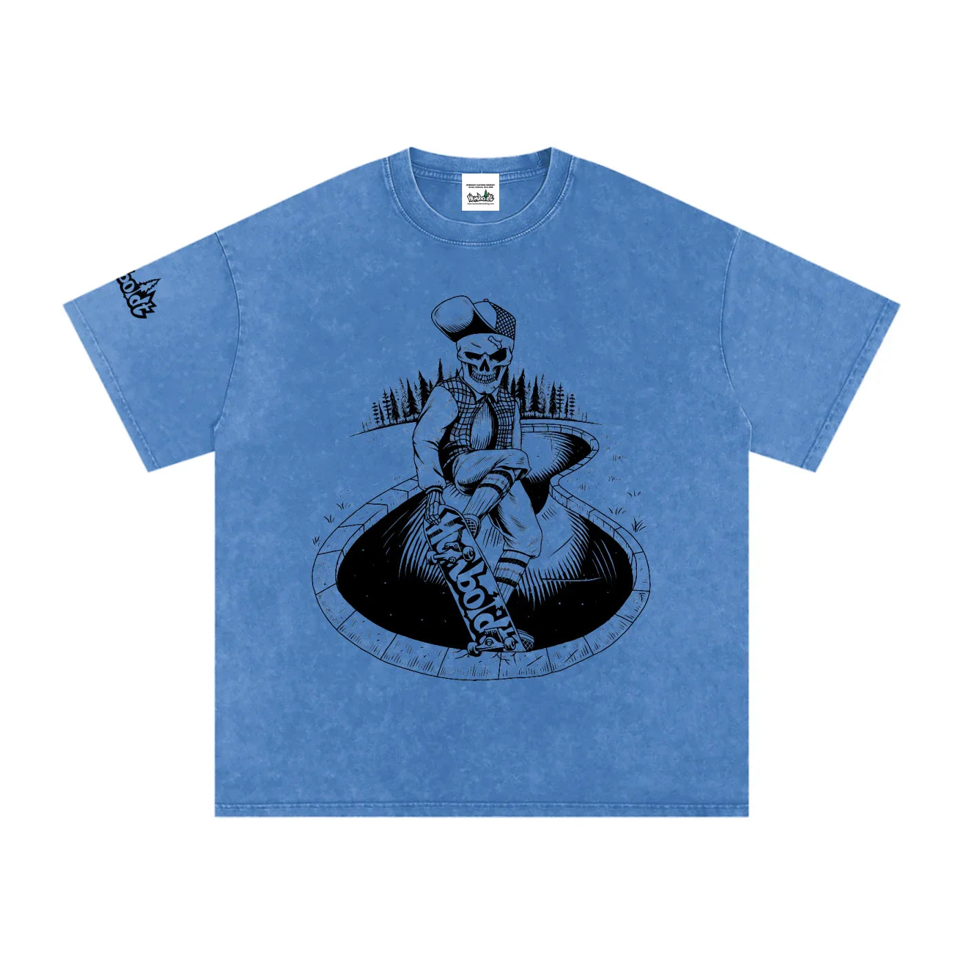 Skate Life Snow Washed Oversized Cotton Tshirt-CUSTOM ORDER