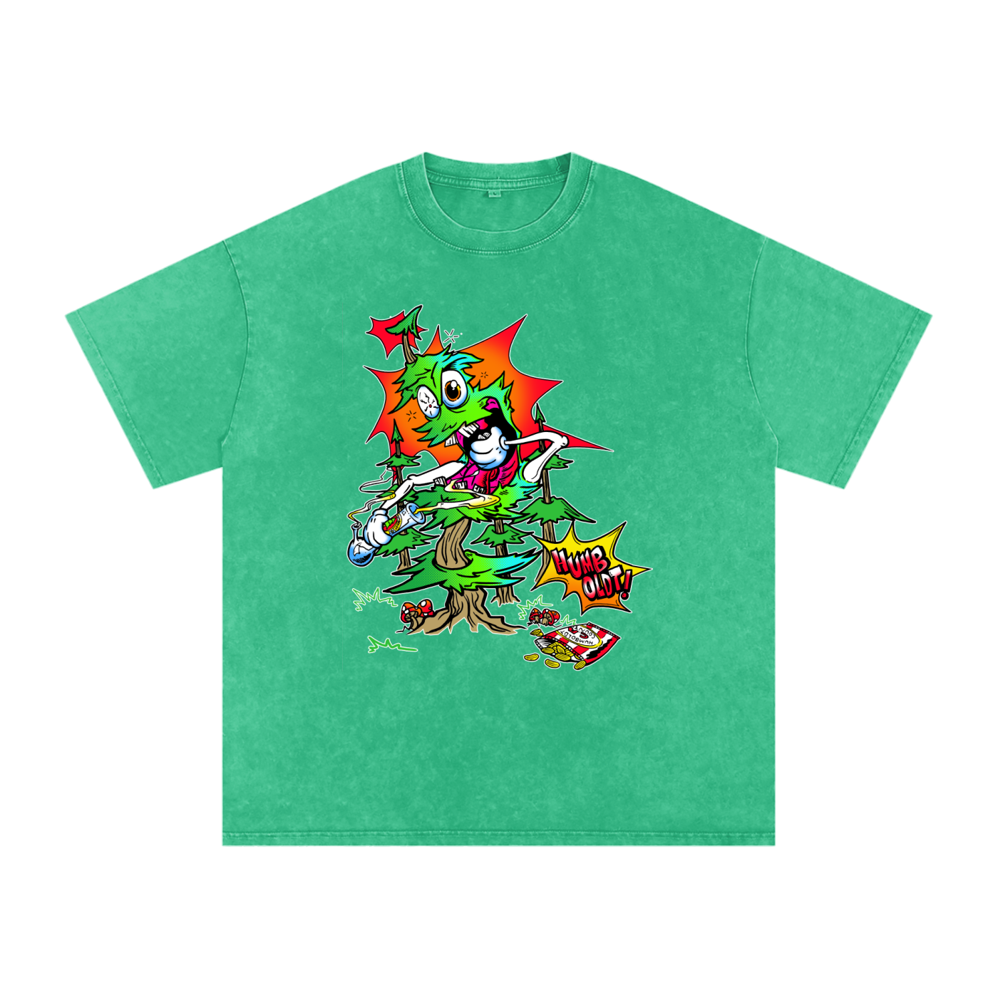 Woody Red Eyes Snow Washed Oversized Cotton TShirt - CUSTOM ORDER