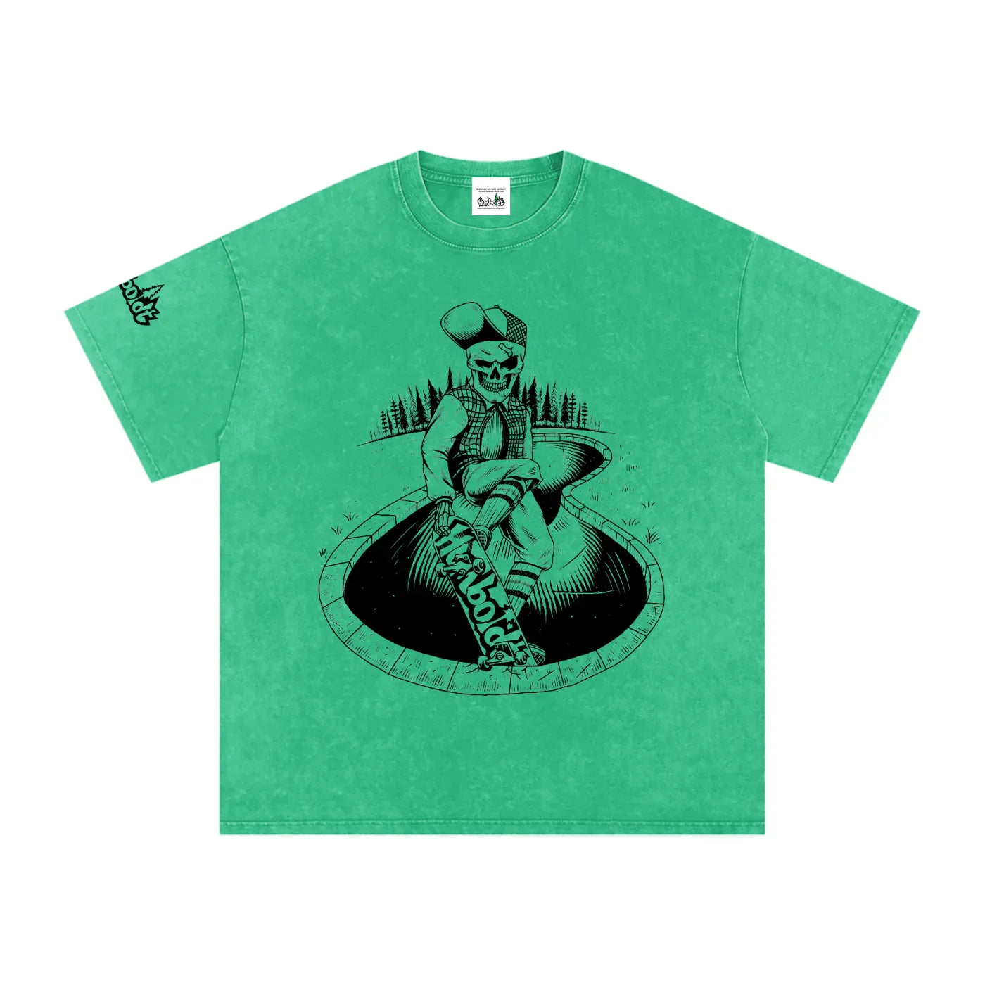 Skate Life Snow Washed Oversized Cotton Tshirt-CUSTOM ORDER