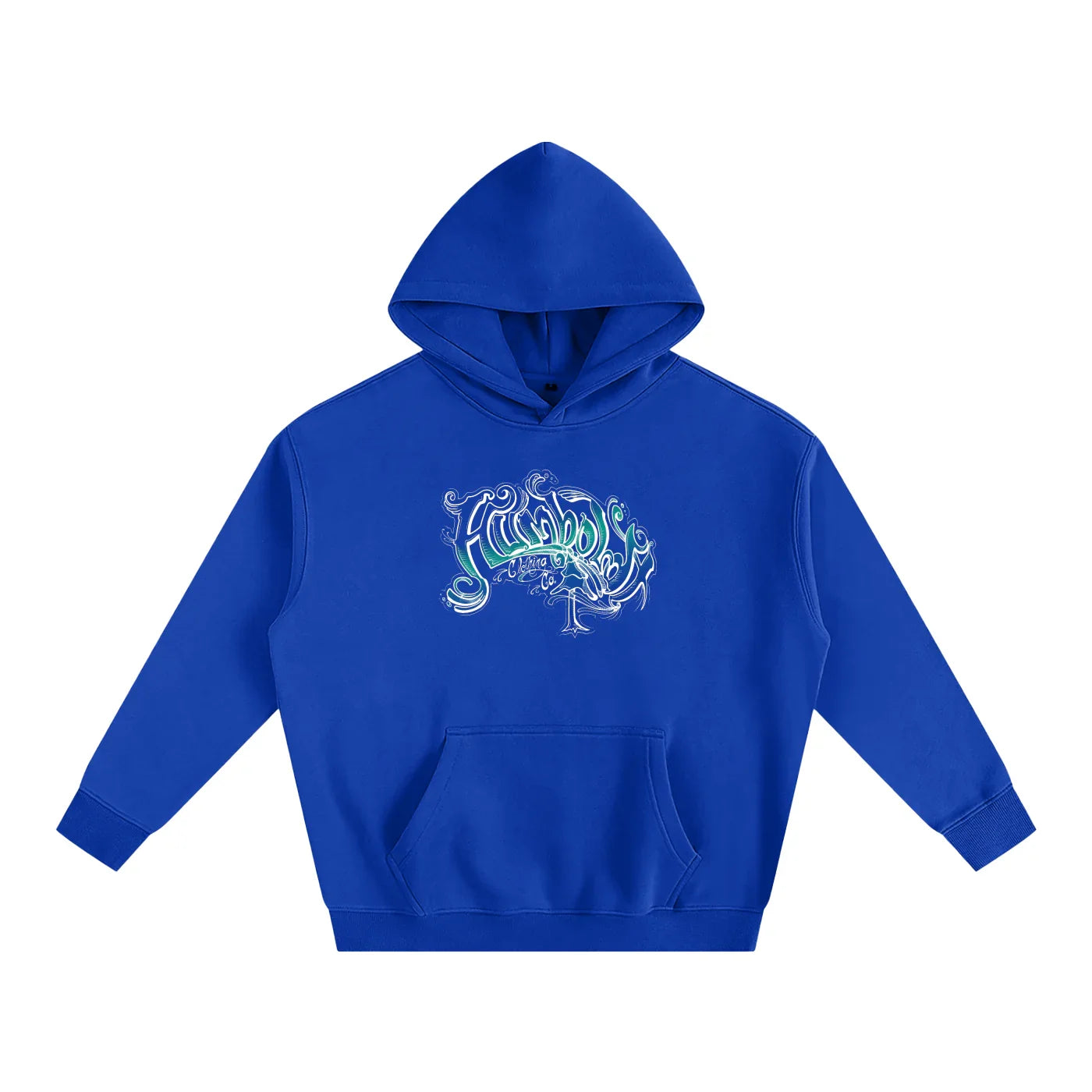 Scrolly Oversized Fleeced Pullover Hoodie - CUSTOM ORDER