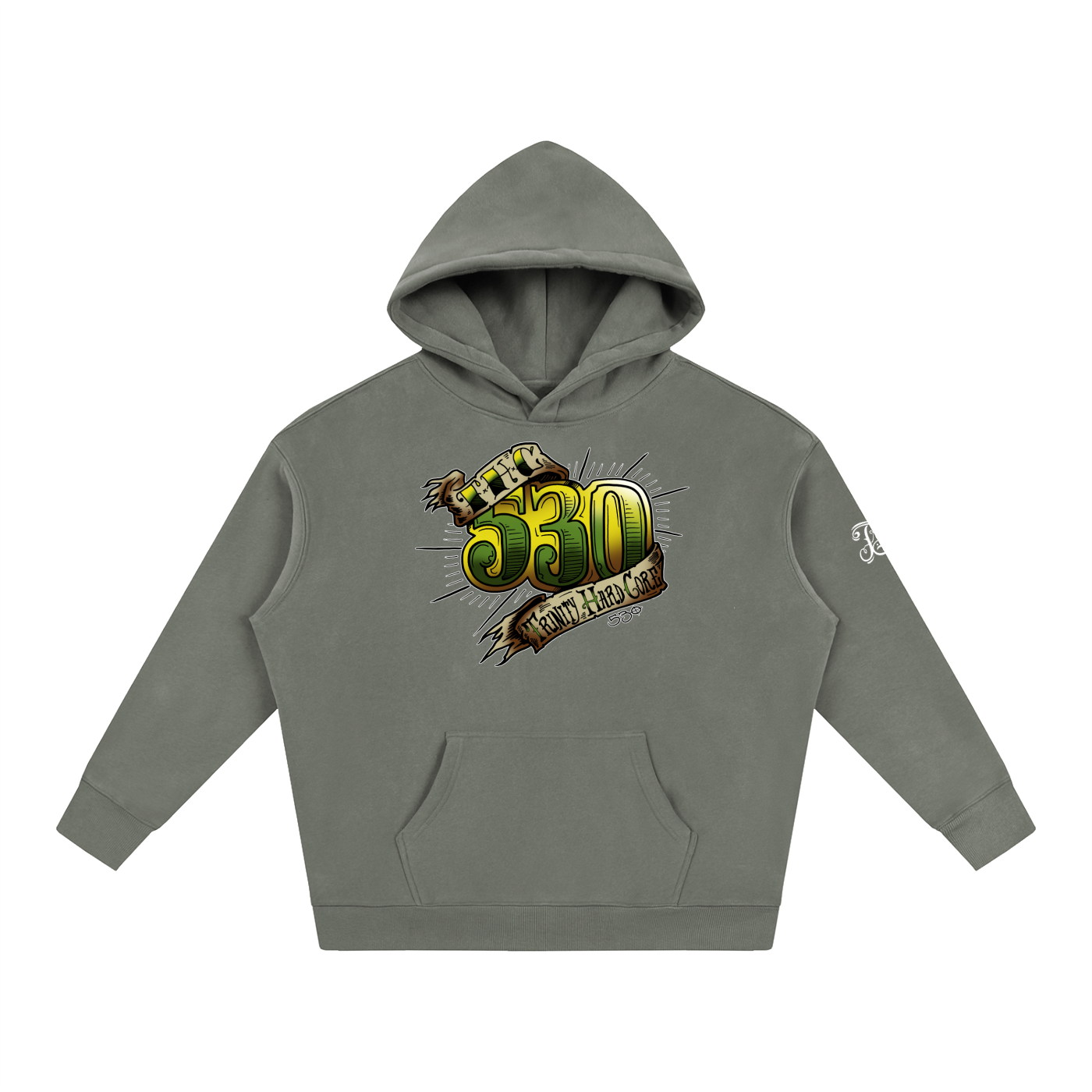 530 THC Oversize Fleeced Pullover Hoodie - CUSTOM ORDER