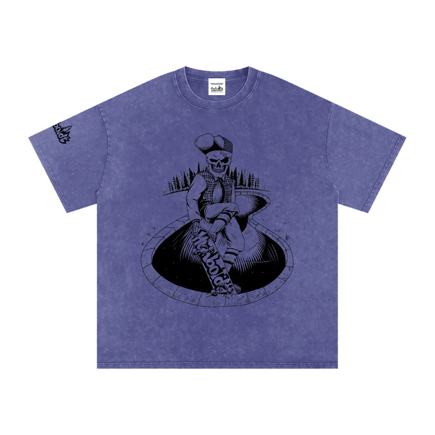 Skate Life Snow Washed Oversized Cotton Tshirt-CUSTOM ORDER