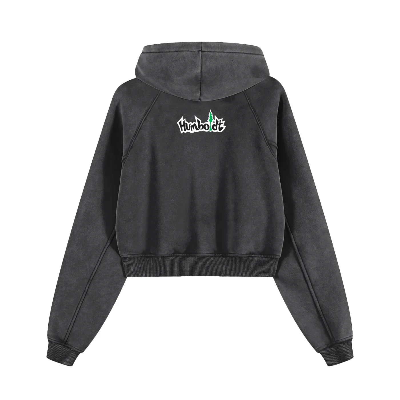 Flowers Inside Snow Washed Cropped Pullover Hoodie - CUSTOM ORDER