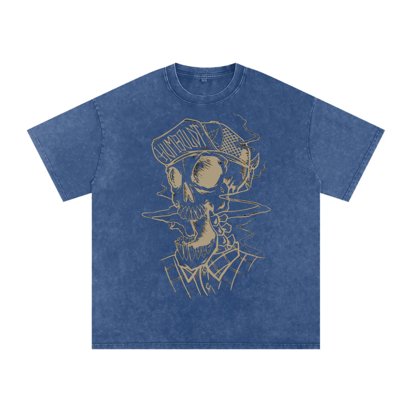 Skully Snow Washed Oversized Cotton Tshirt-CUSTOM ORDER