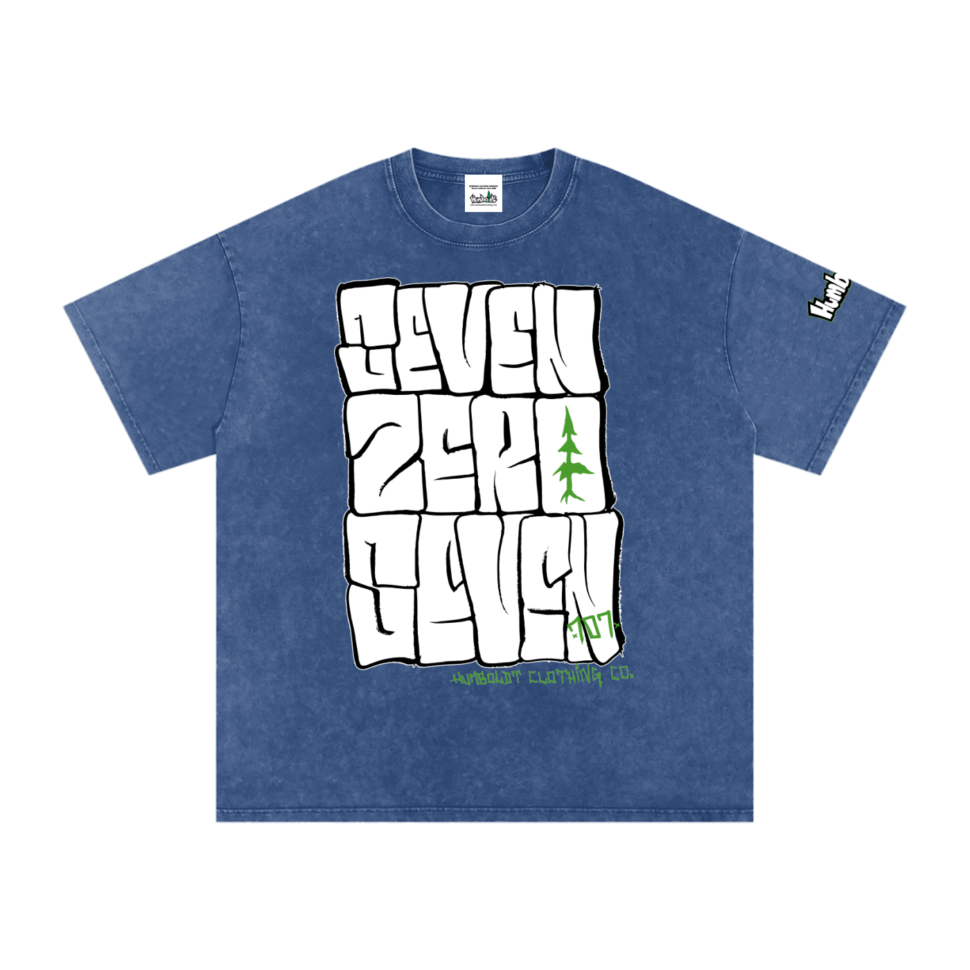 Seven Zero Seven Snow Washed Oversized Cotton Tshirt - CUSTOM ORDER