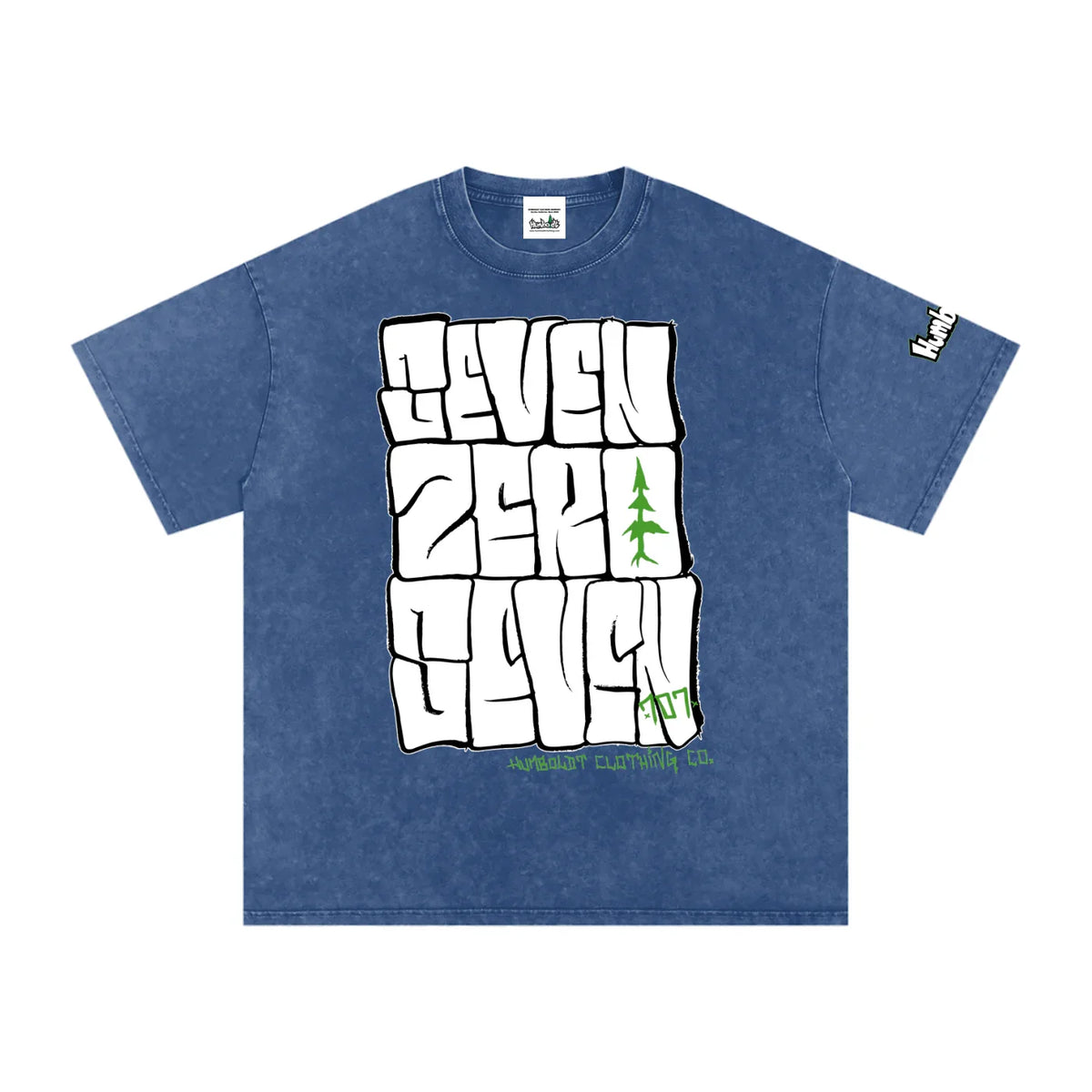 Seven Zero Seven Snow Washed Oversized Cotton Tshirt - CUSTOM ORDER