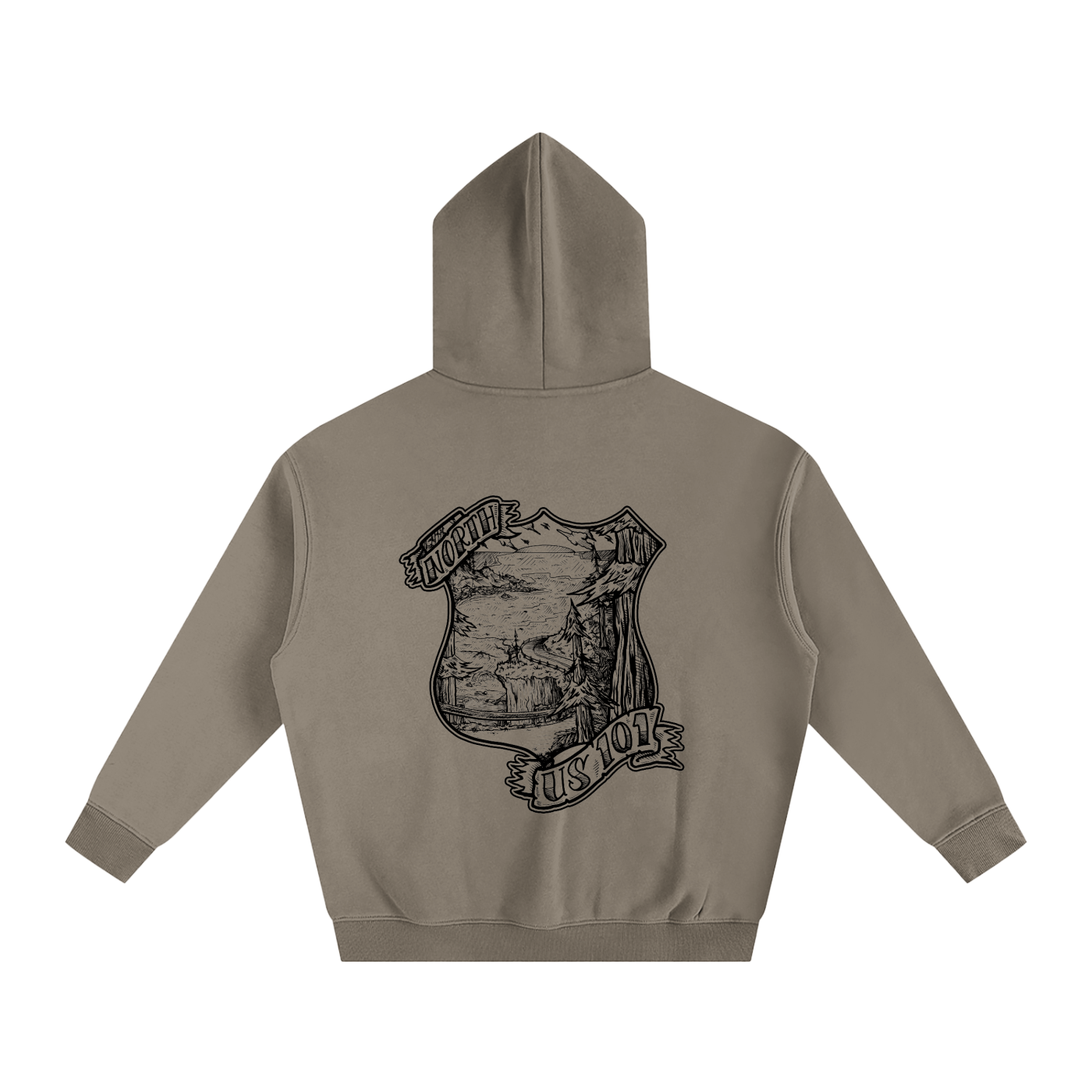101 North Oversize Fleeced Hoodie-CUSTOM ORDER