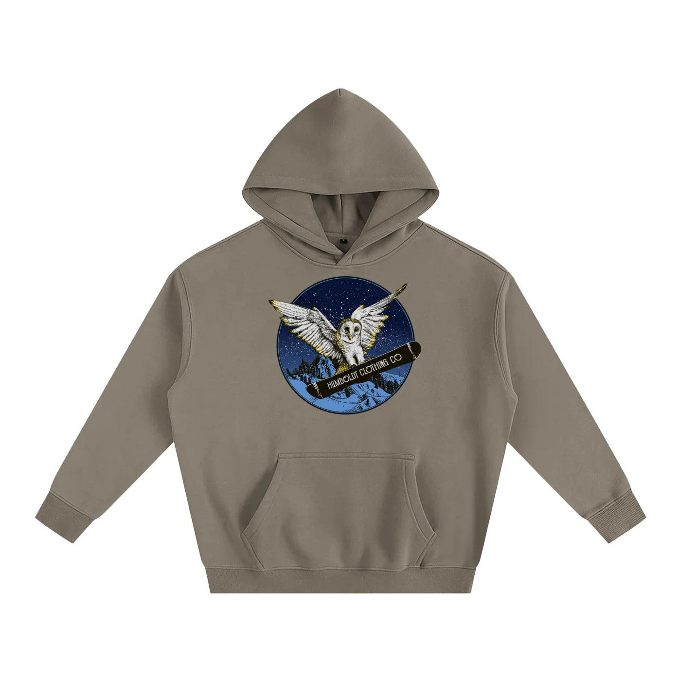 Owl Terrain Oversize Fleeced Pullover Hoodie - CUSTOM ORDER