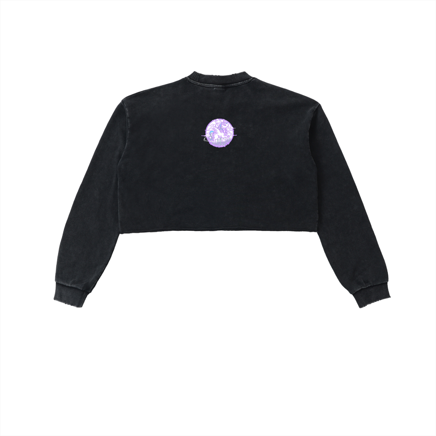 Flying Unicorn Cropped Sweatshirt