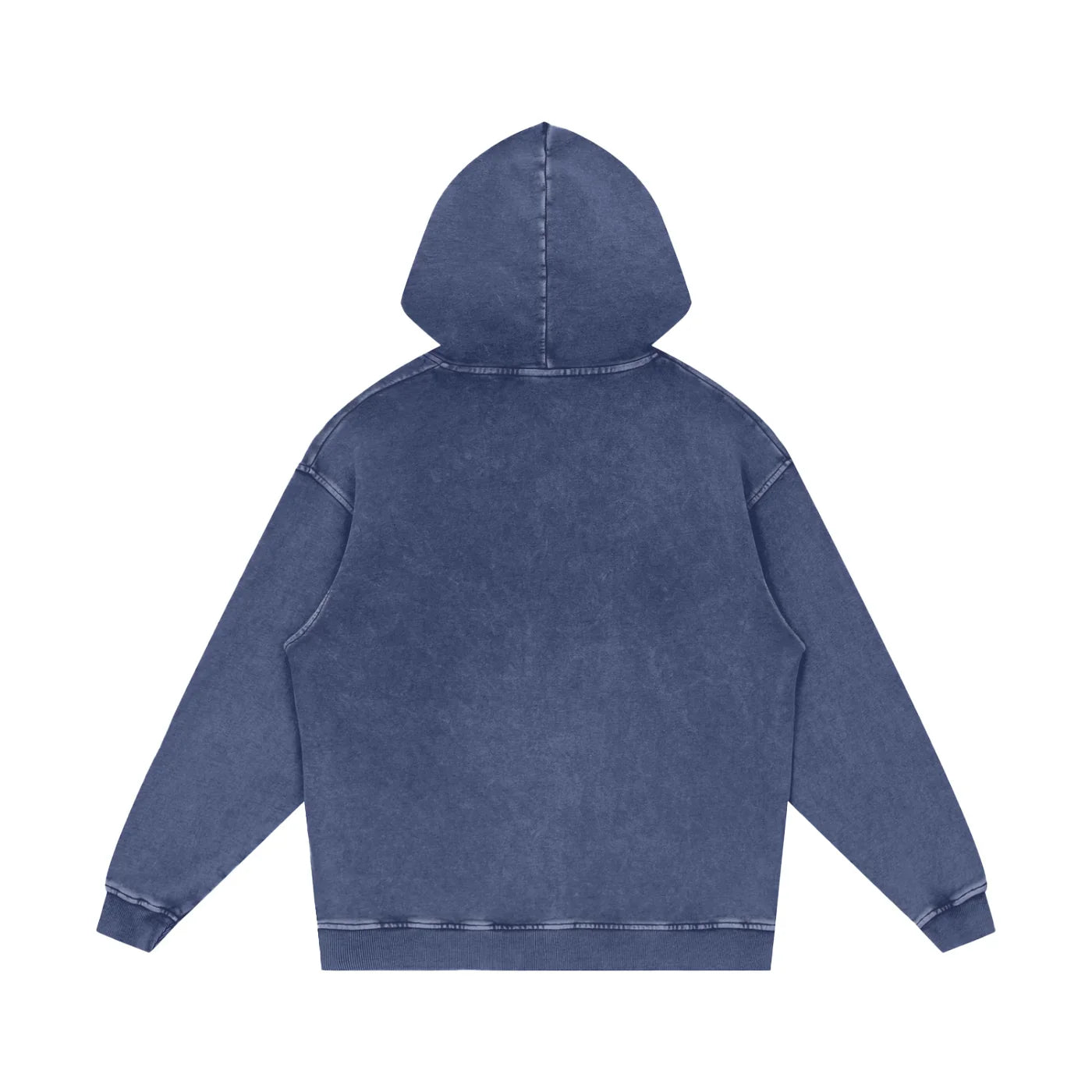 Spaced Out Snow Washed Loose Cotton Pullover Hoodie -CUSTOM ORDER