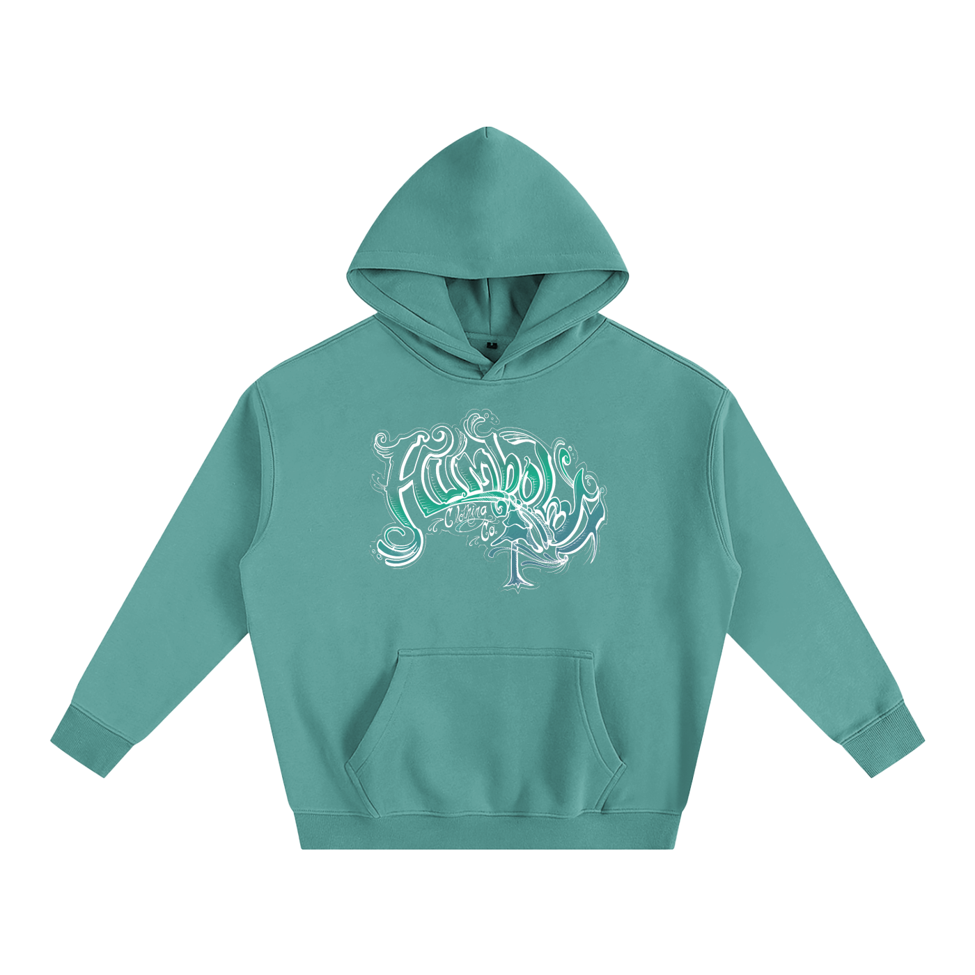 Scrolly Oversized Fleeced Pullover Hoodie - CUSTOM ORDER