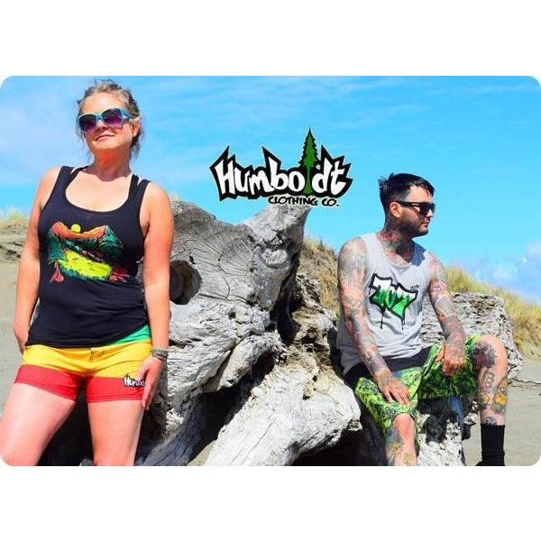 Beach photo Rasta & Crops weed print boardshorts - Humboldt Clothing
