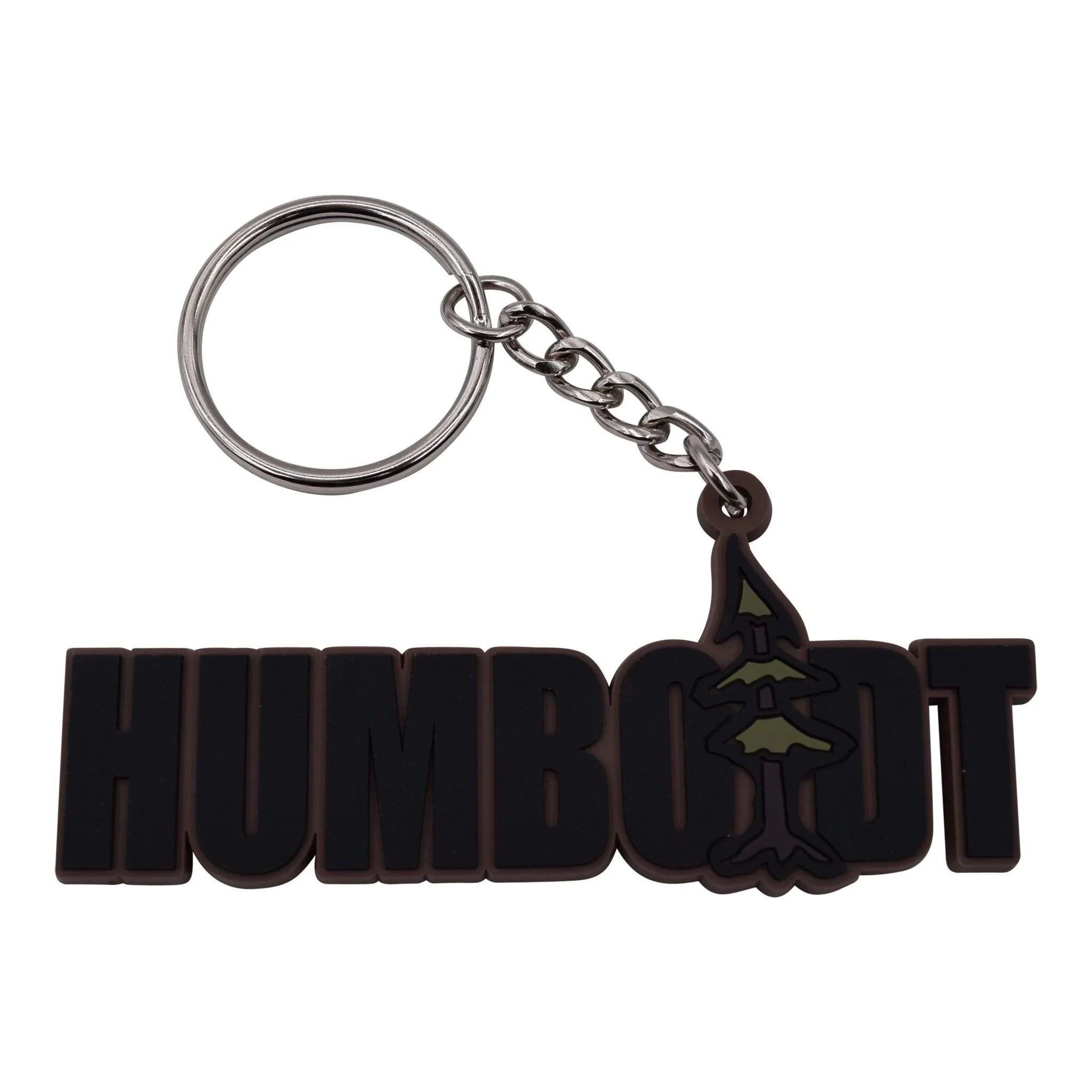 Humboldt rubber keychain with tree design, outdoor accessory for Northern California style