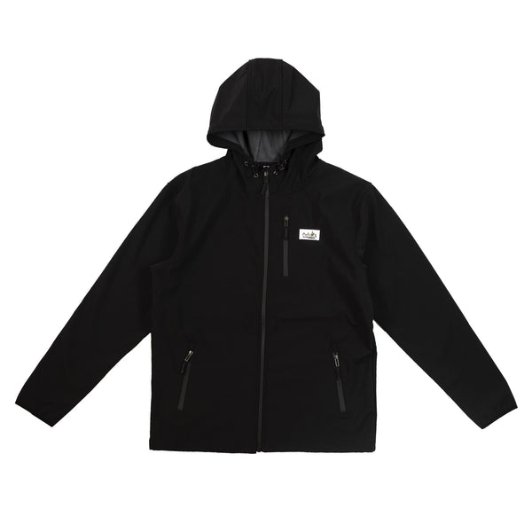Humboldt Soft Shell Poly Zip Jacket-Black