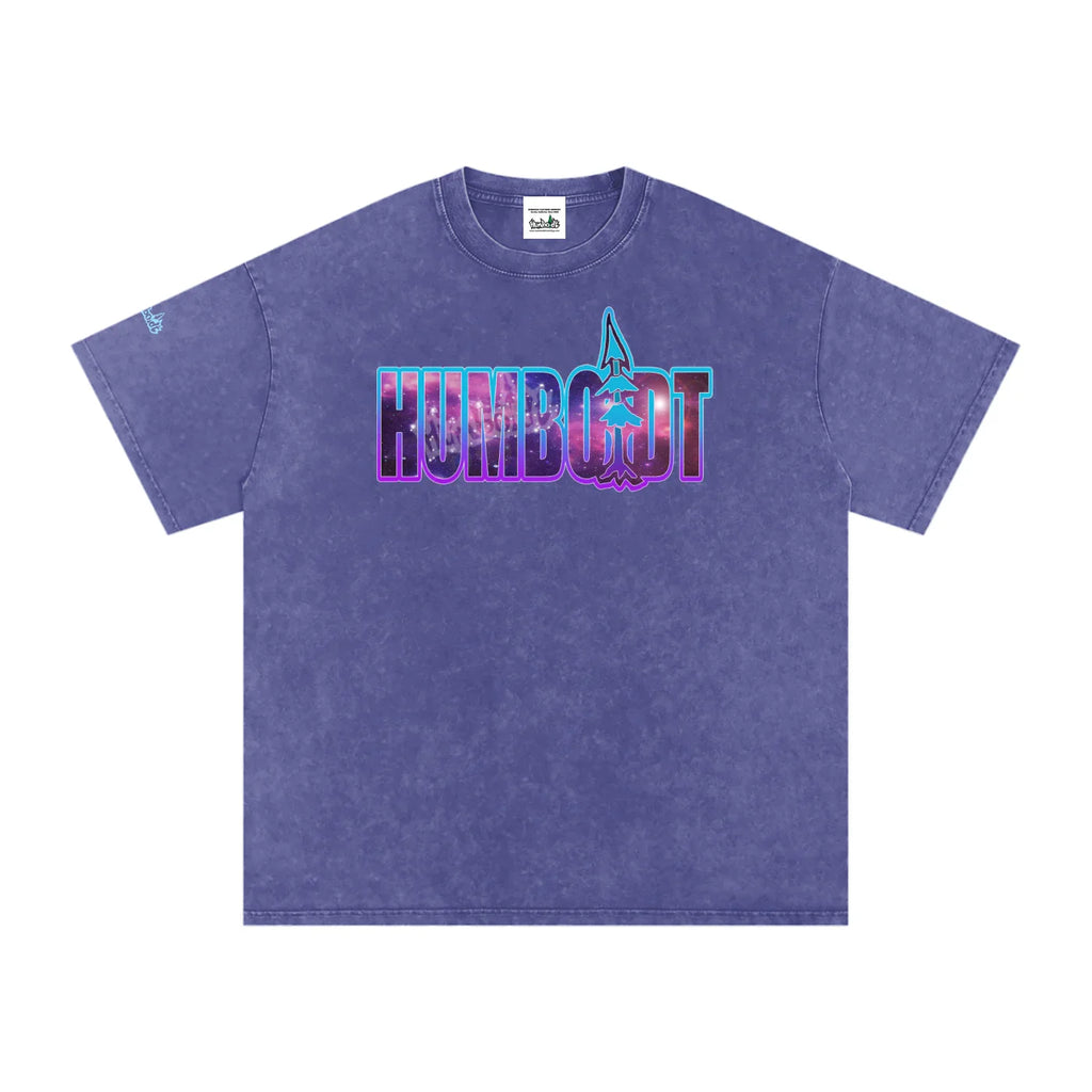 Spaced Out Snow Washed Oversized Cotton TShirt - CUSTOM ORDER