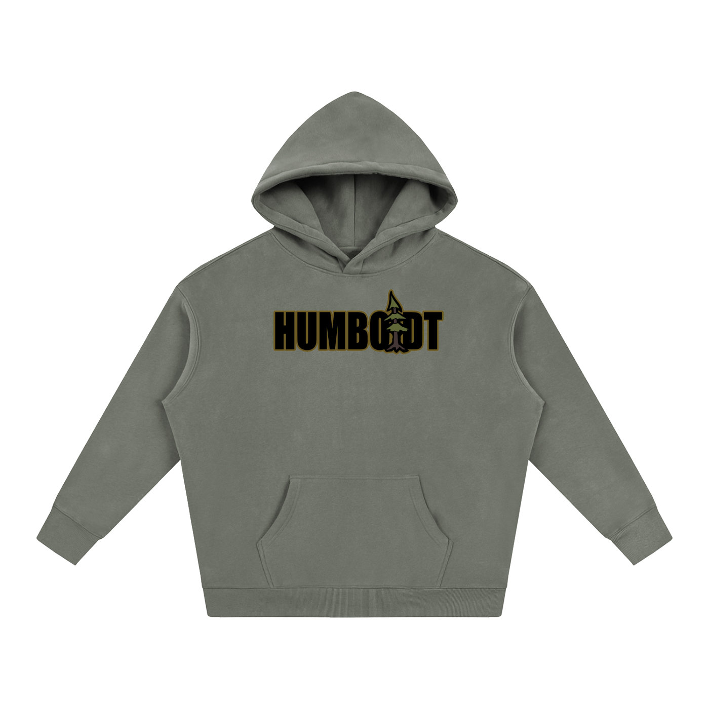 Humboldt Blockstyle Oversize Fleeced Pullover Hoodie Earthy Colorway - CUSTOM ORDER