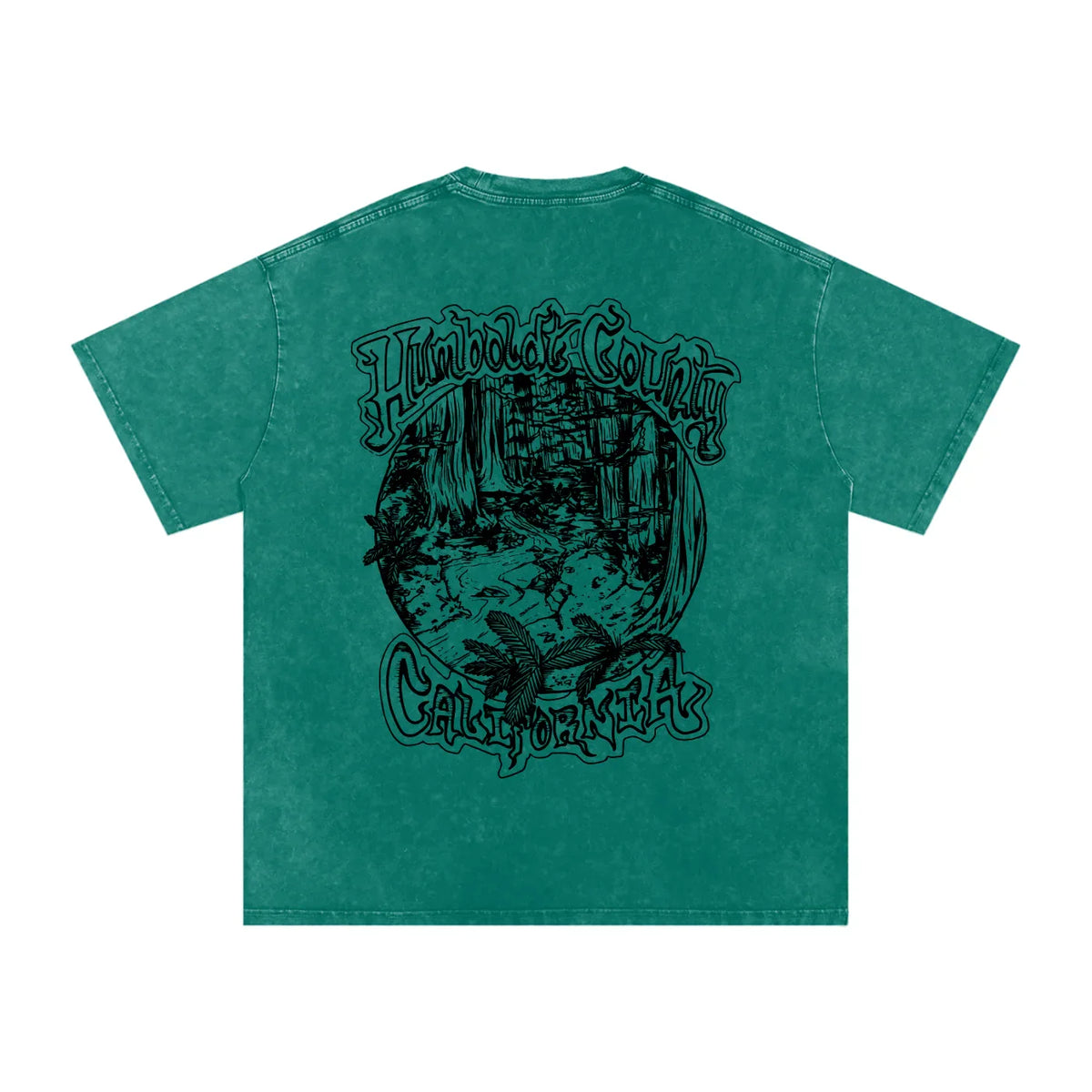 Deep Woods Snow Washed Oversized Cotton TShirt - CUSTOM ORDER