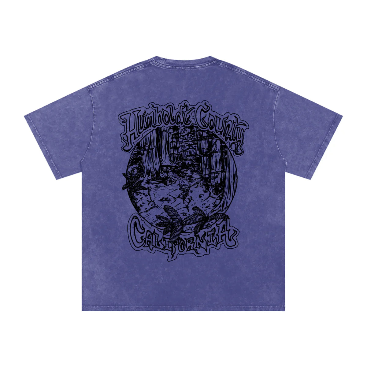 Deep Woods Snow Washed Oversized Cotton TShirt - CUSTOM ORDER
