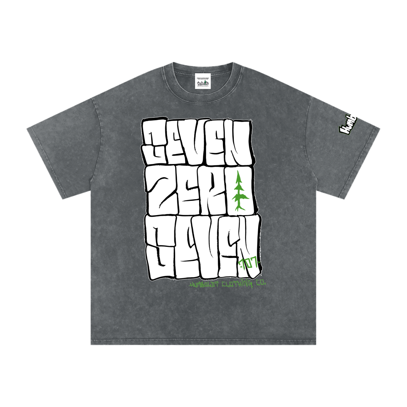 Seven Zero Seven Snow Washed Oversized Cotton Tshirt - CUSTOM ORDER