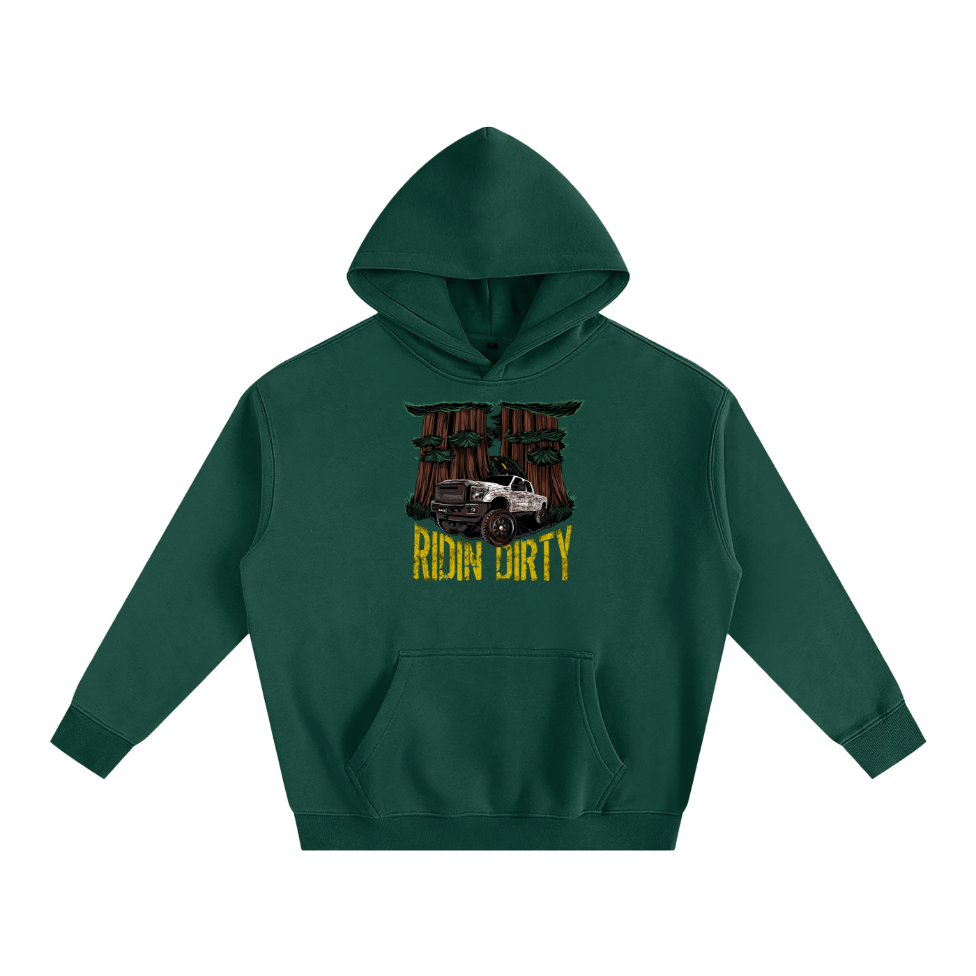 Ridin Dirty Oversize Fleeced Hoodie-CUSTOM ORDER