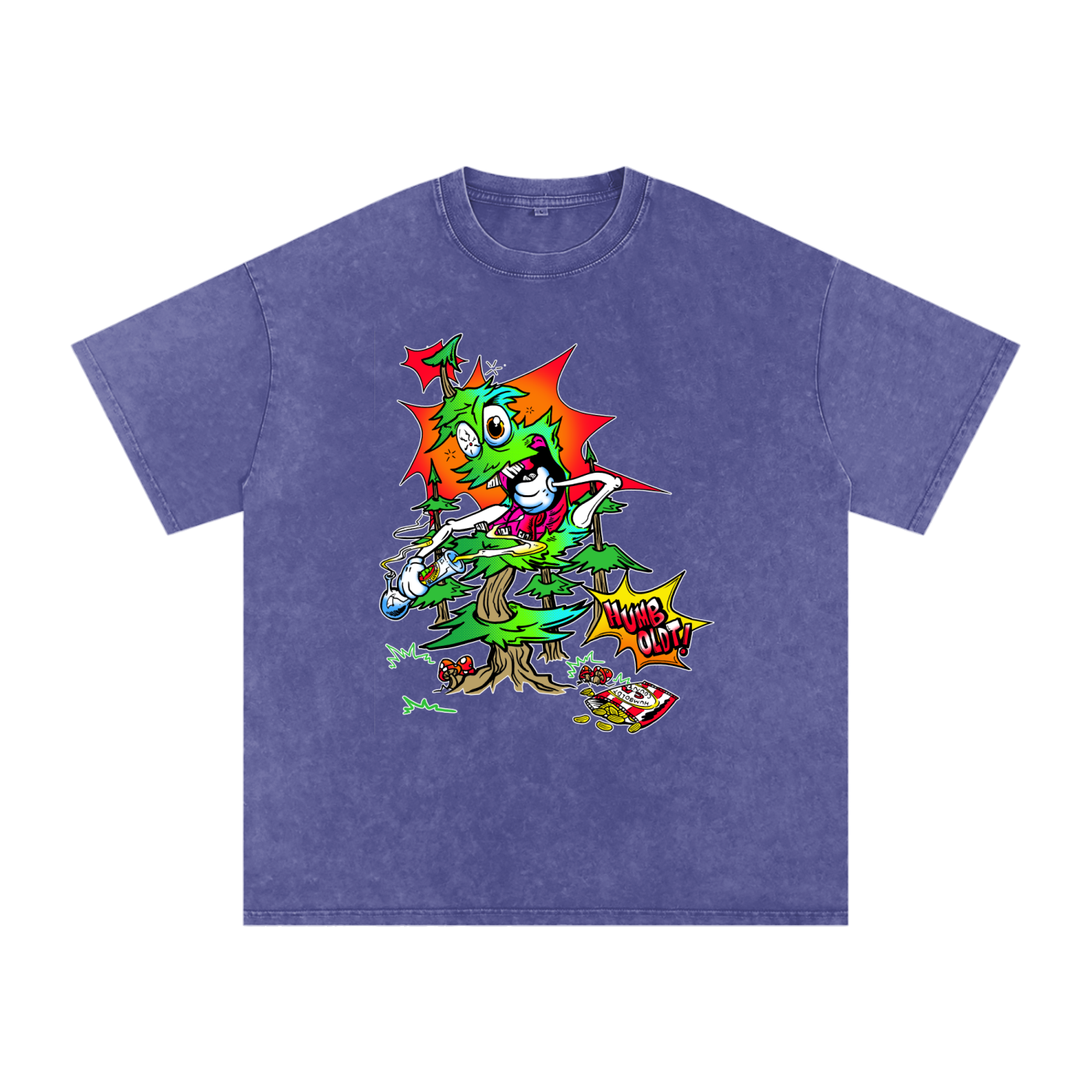 Woody Red Eyes Snow Washed Oversized Cotton TShirt - CUSTOM ORDER