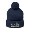 Treelogo Outline Pom Foldup Beanie