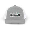 Treelogo Outline Trucker Richardson 112 Snap Hat-Wht outline
