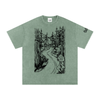 Highway 36 Snow Washed Oversized Cotton TShirt Black Ink Colorway - CUSTOM ORDER