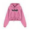 Flowers Inside Cropped Hoodie