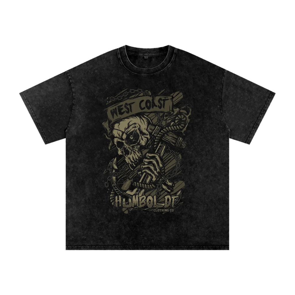 West Coast Acid Wash Oversize TShirt - CUSTOM ORDER