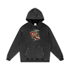 Hearts and Dagger Snow Washed Loose Cotton Pullover Hoodie - CUSTOM ORDER