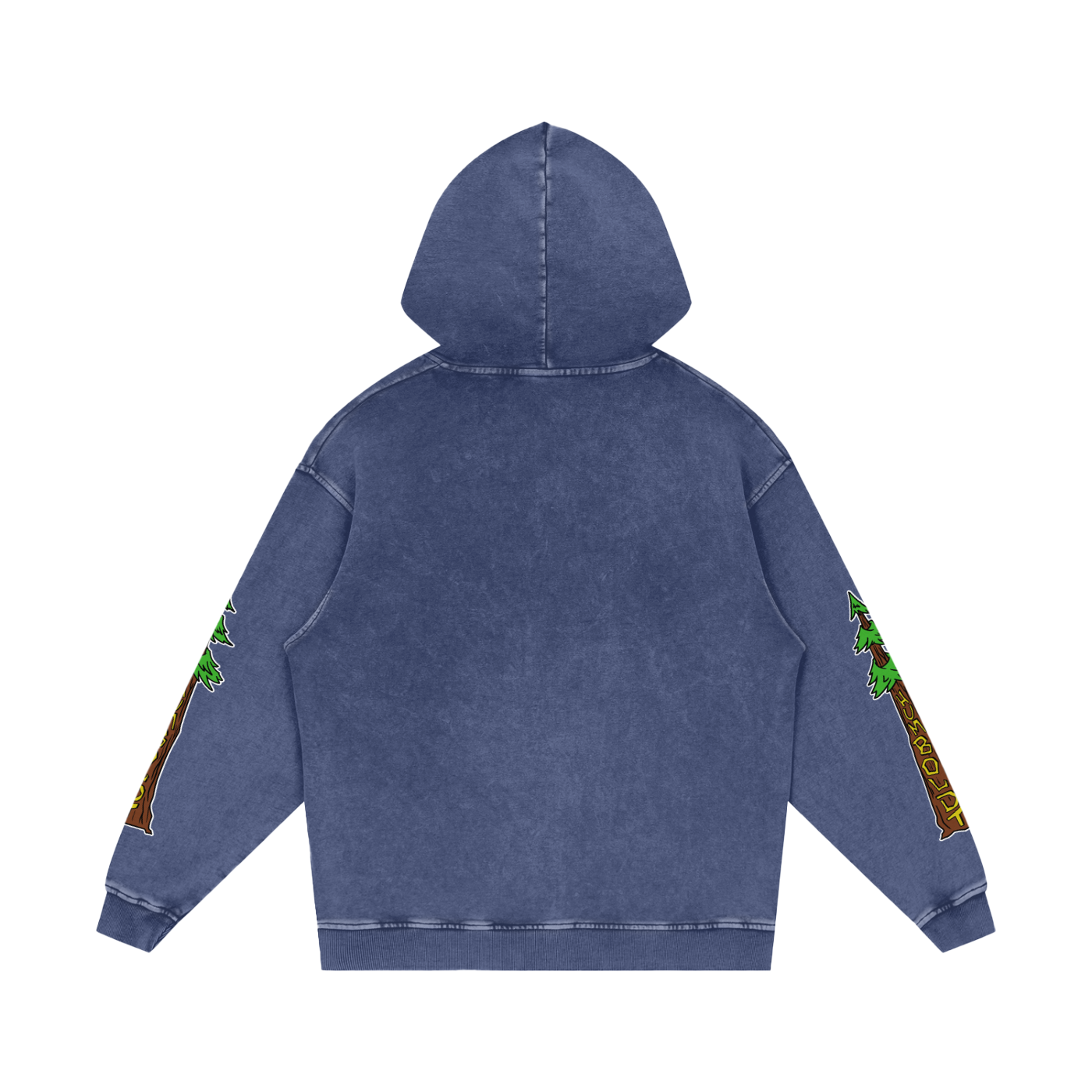 Avenue Trees New Style Logo Snow Washed Loose Cotton Pullover Hoodie - CUSTOM ORDER