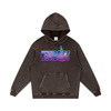 Spaced Out Snow Washed Loose Cotton Hoodie-CUSTOM ORDER