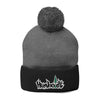 Treelogo Outline Pom Foldup Beanie