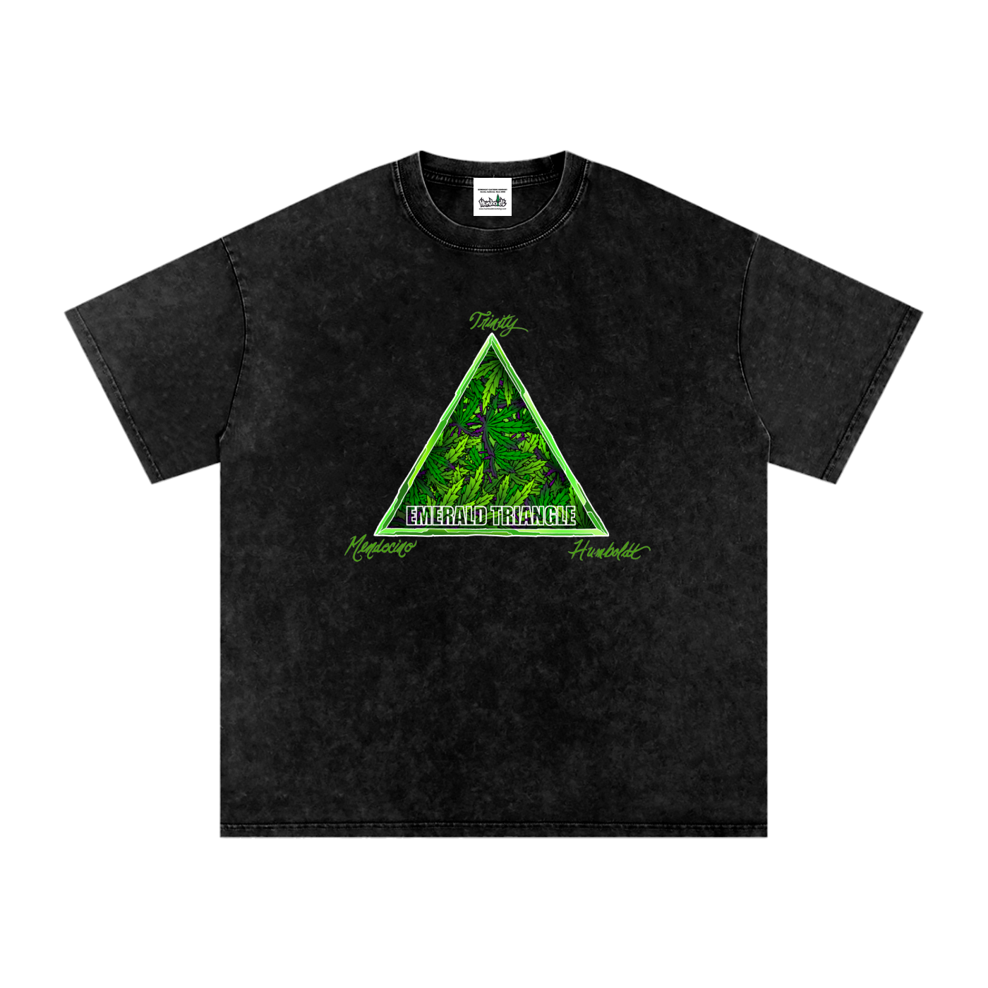Emerald Triangle Snow Washed Oversized Cotton Tshirt-CUSTOM ORDER