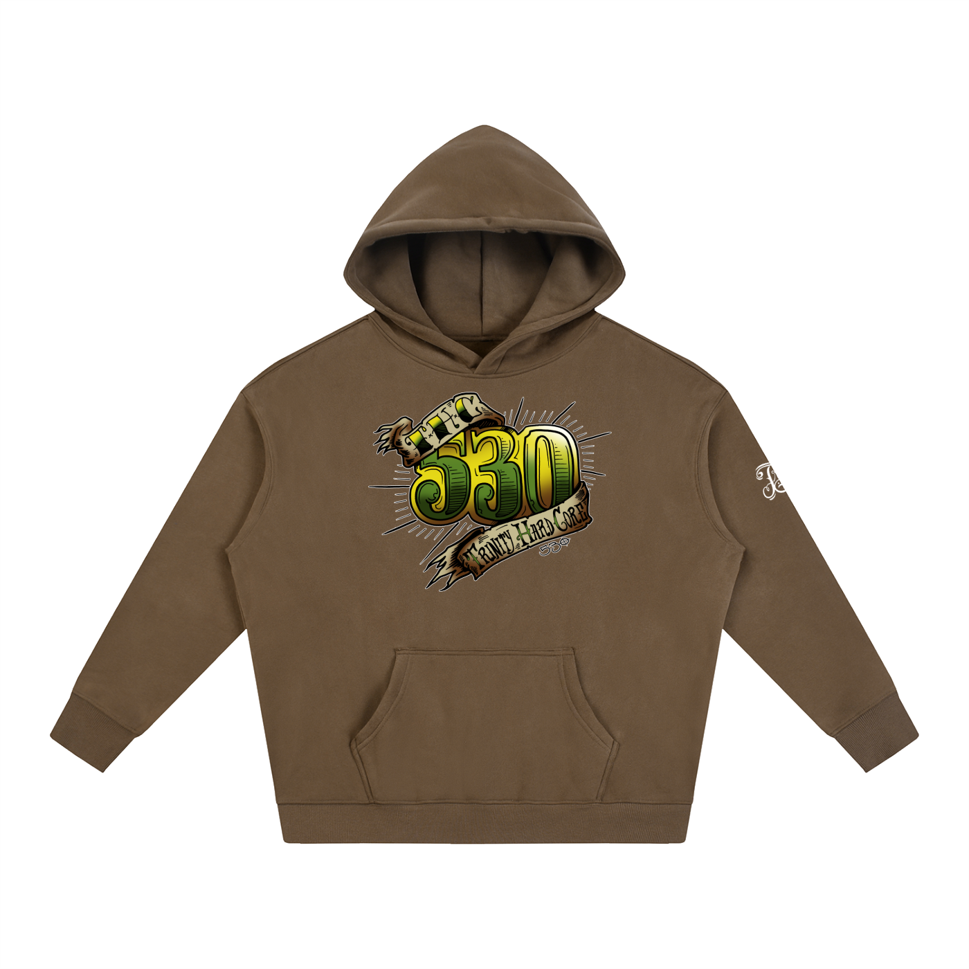 530 THC Oversize Fleeced Pullover Hoodie - CUSTOM ORDER