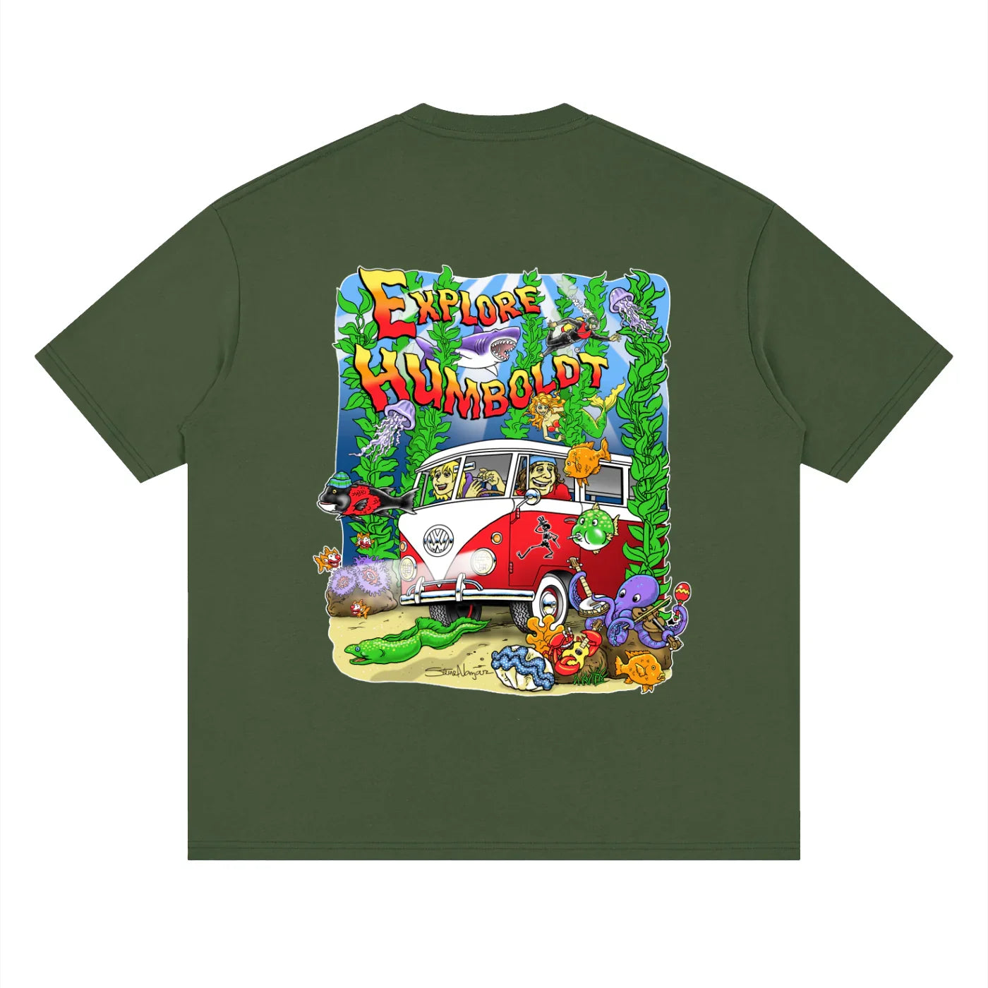 Explore Humboldt Streetwear Loose Drop Shoulder TShirt - CUSTOM ORDER