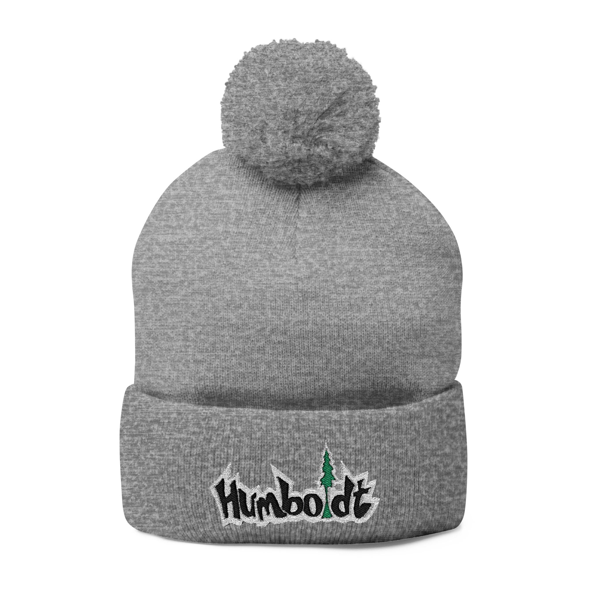 Treelogo Outline Pom Foldup Beanie