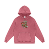 Hearts and Dagger Snow Washed Loose Cotton Pullover Hoodie - CUSTOM ORDER