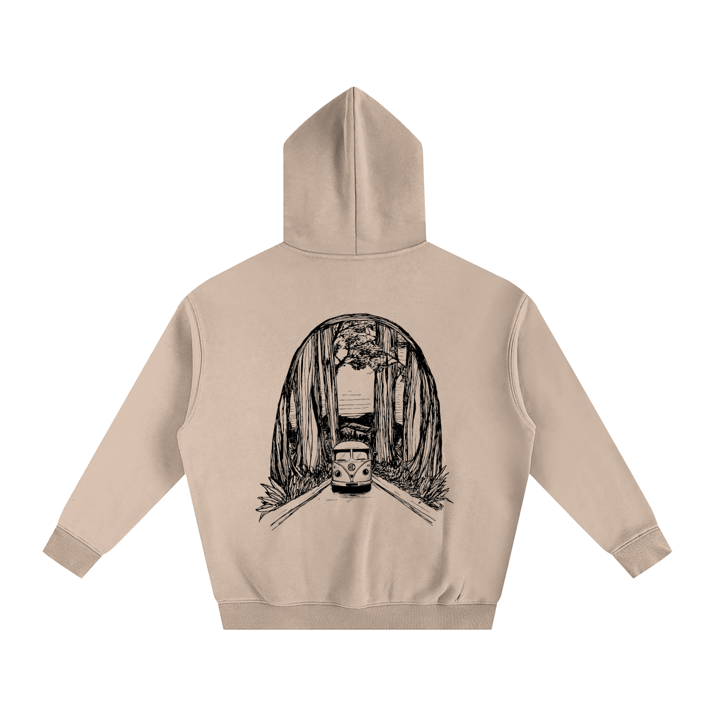V Dub Oversize Fleeced Hoodie-CUSTOM ORDER
