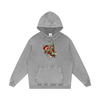Hearts and Dagger Snow Washed Loose Cotton Pullover Hoodie - CUSTOM ORDER