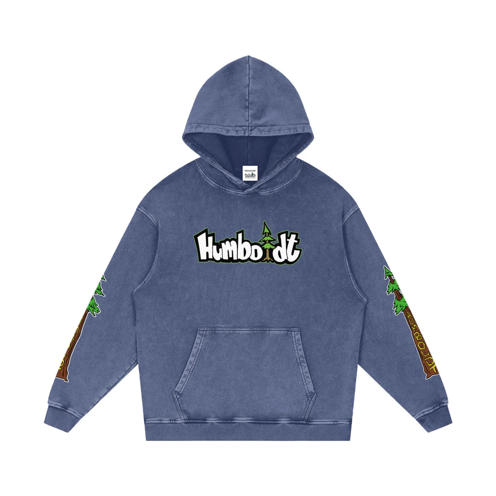 Avenue Trees New Style Logo Snow Washed Loose Cotton Pullover Hoodie - CUSTOM ORDER