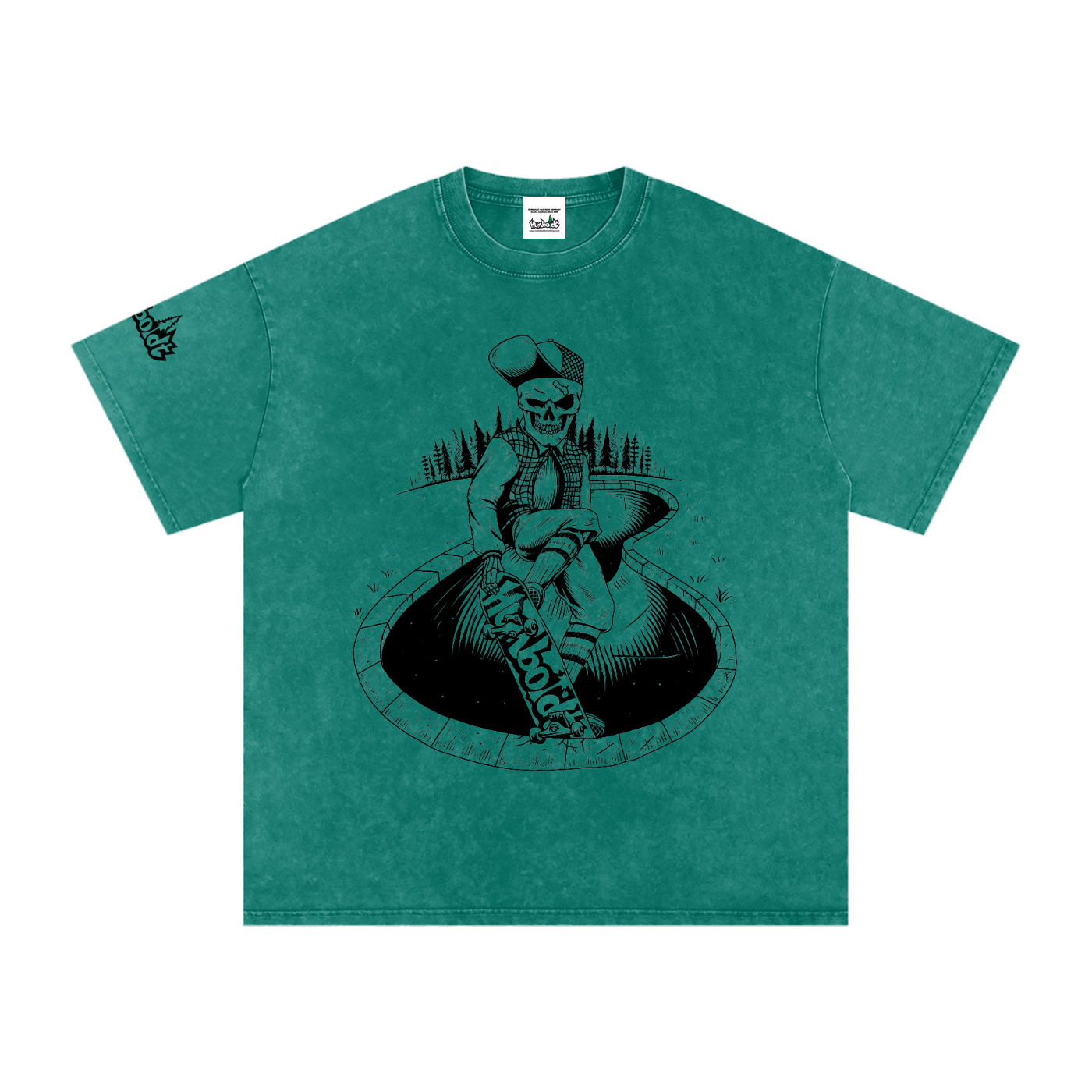 Skate Life Snow Washed Oversized Cotton T-Shirt-CUSTOM ORDER