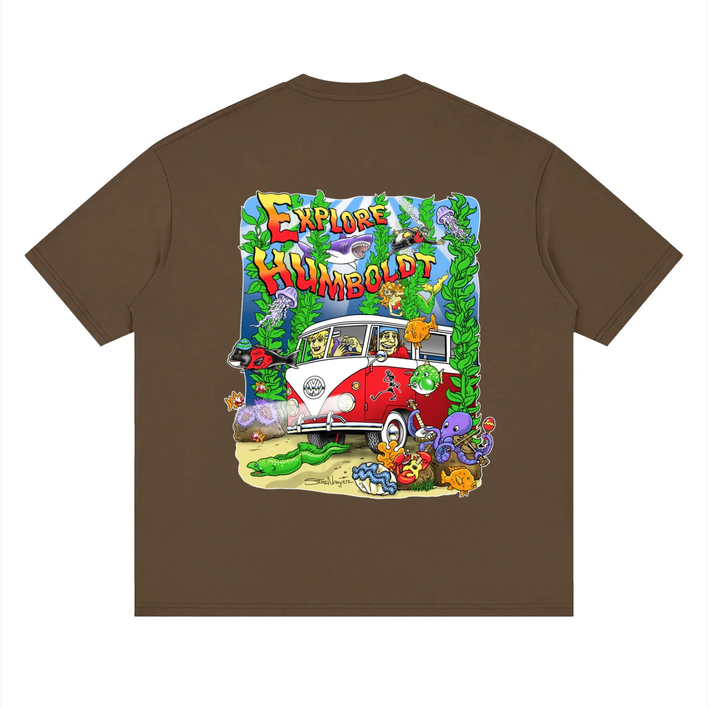 Explore Humboldt Streetwear Loose Drop Shoulder TShirt - CUSTOM ORDER
