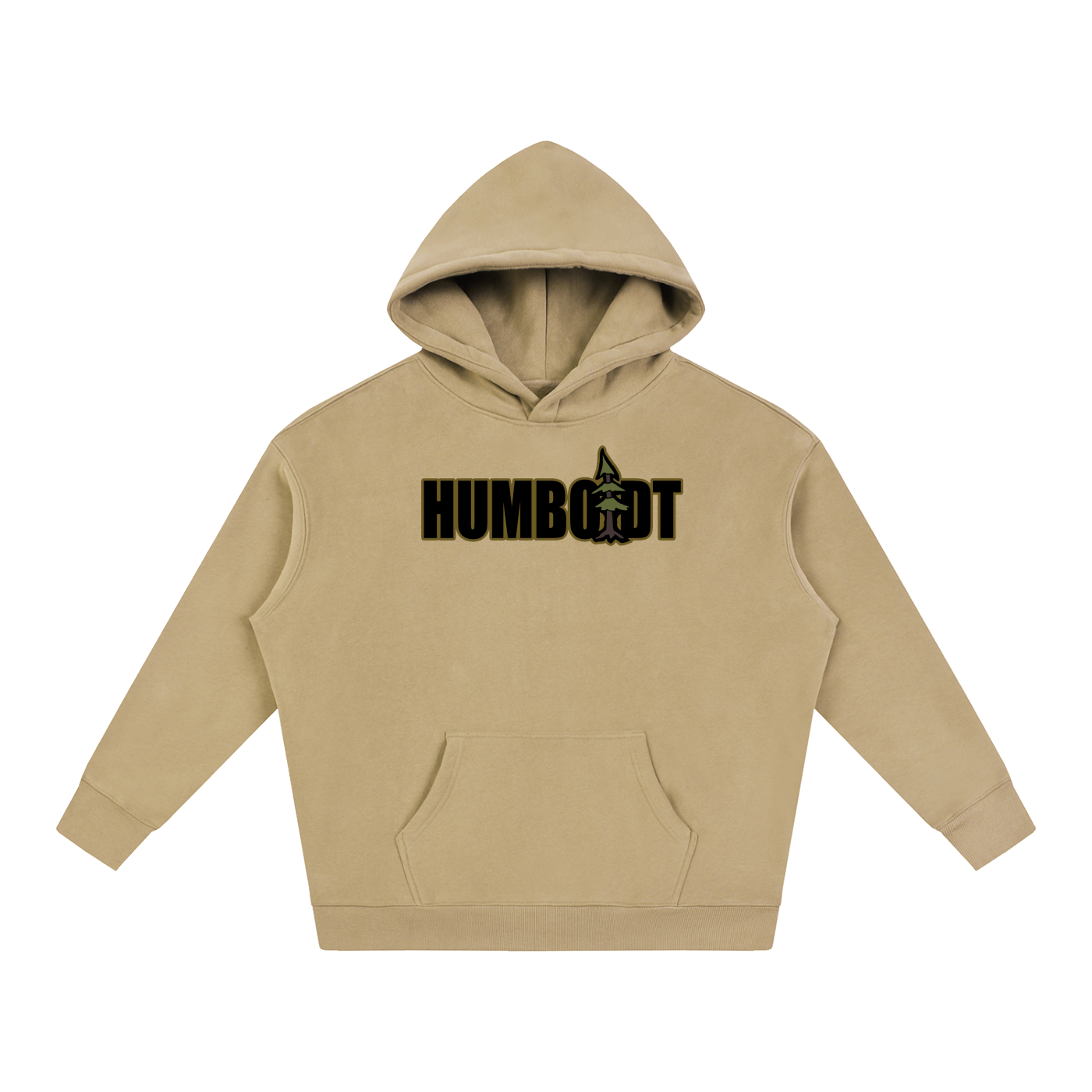 Humboldt Blockstyle Oversize Fleeced Pullover Hoodie Earthy Colorway - CUSTOM ORDER