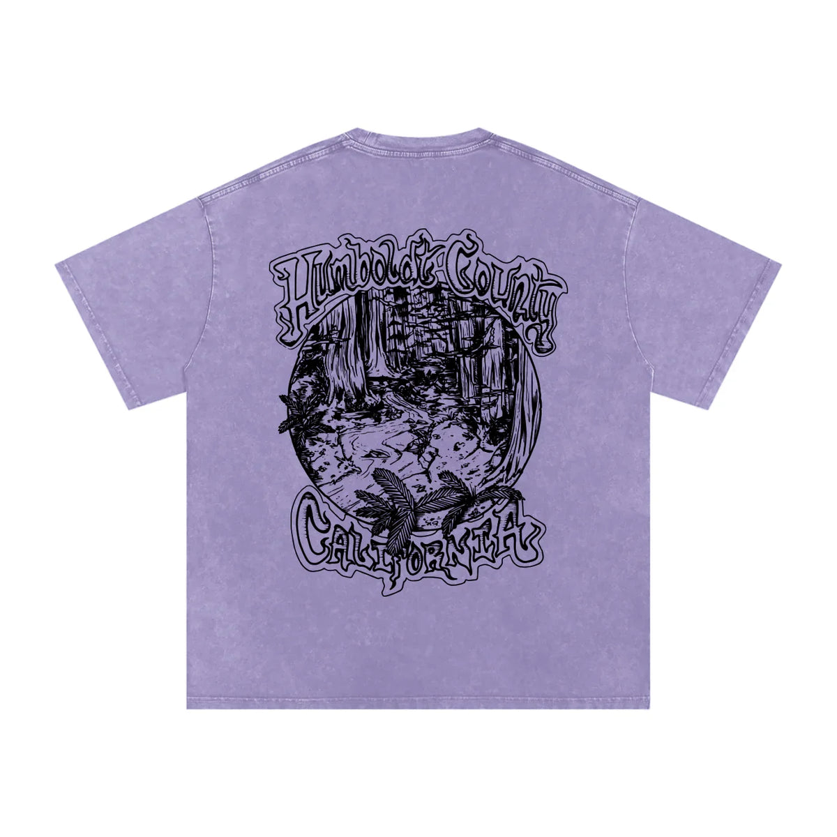 Deep Woods Snow Washed Oversized Cotton TShirt - CUSTOM ORDER