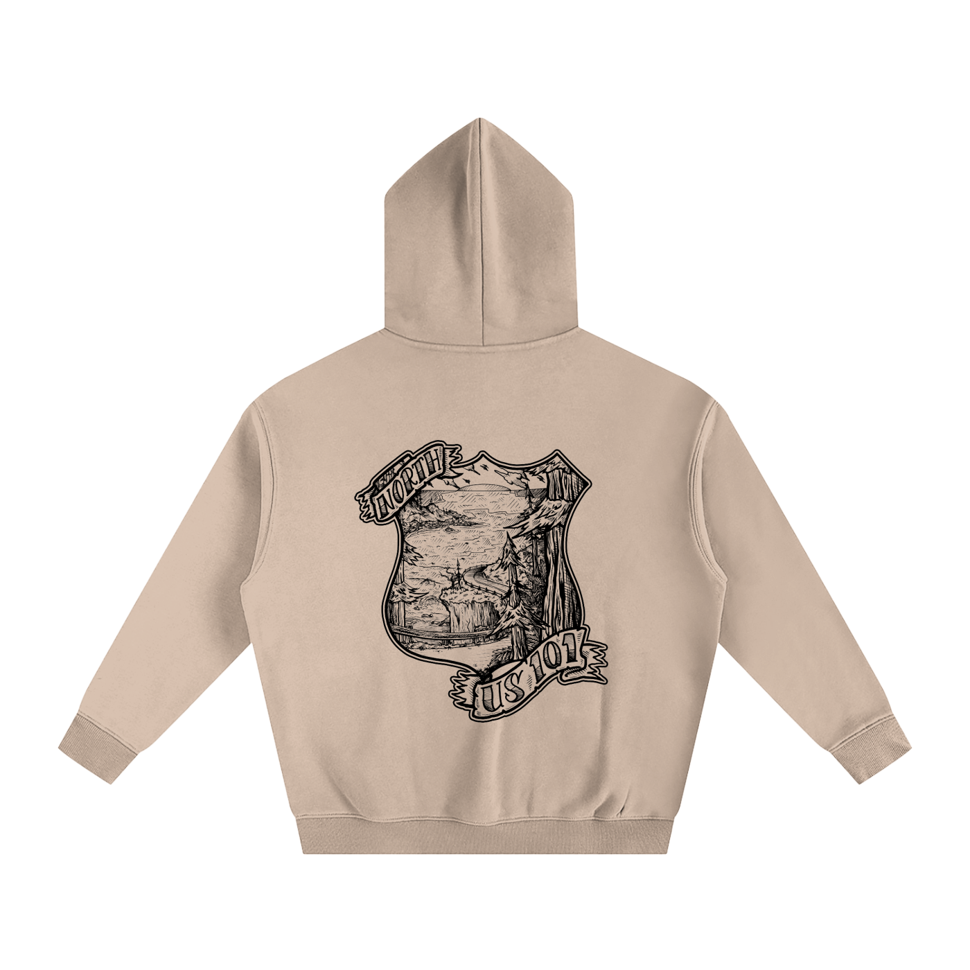 101 North Oversize Fleeced Hoodie-CUSTOM ORDER
