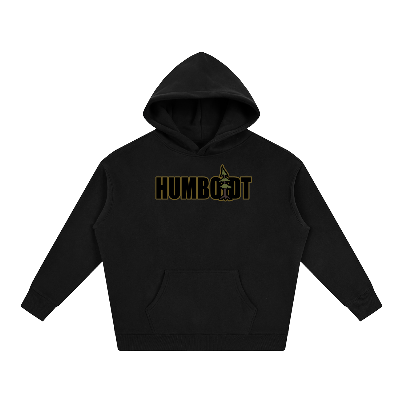 Humboldt Blockstyle Oversize Fleeced Pullover Hoodie Earthy Colorway - CUSTOM ORDER
