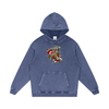 Hearts and Dagger Snow Washed Loose Cotton Pullover Hoodie - CUSTOM ORDER