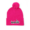 Treelogo Outline Pom Foldup Beanie